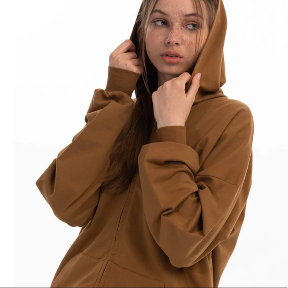 TWAN ORGANIC COTTON HOODIE ZIP UP / LOUNGEWEAR / SWEAT PANTS / SIZE MEDIUM - Picture 1 of 9